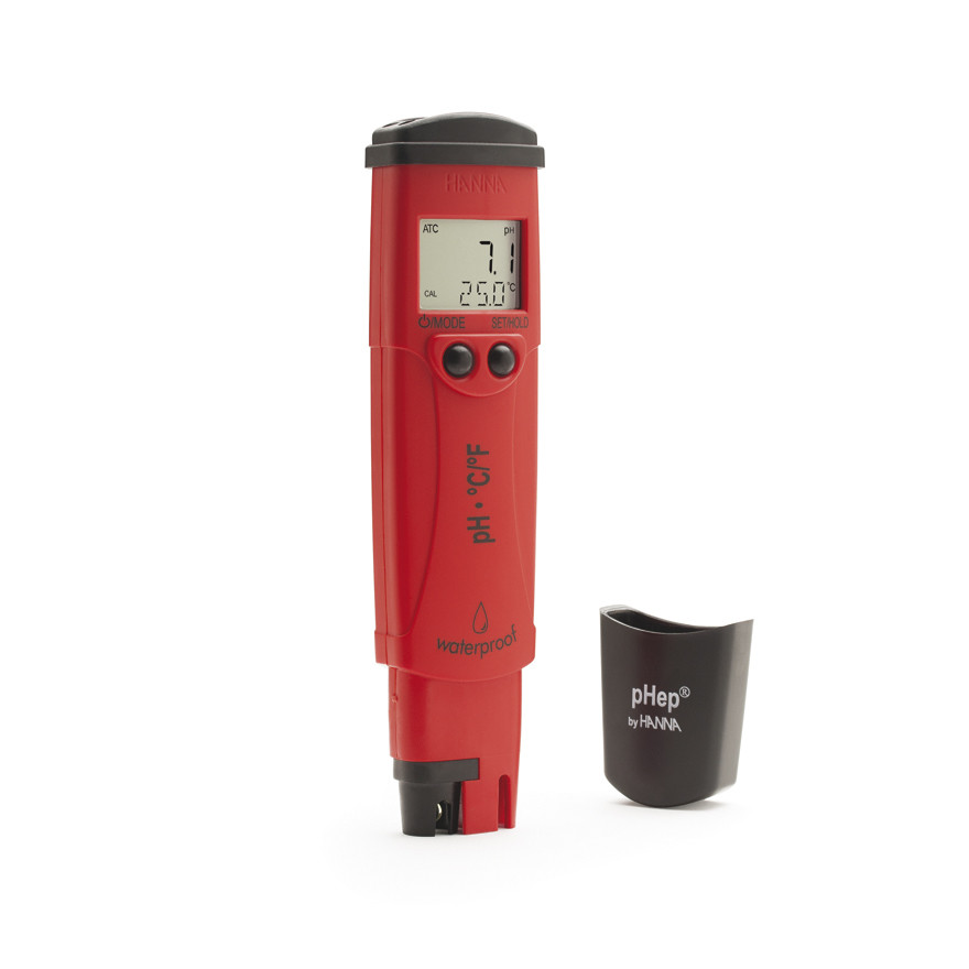 pHep 4, Testeur de pH/°C étanche, résolution 0,1 pH