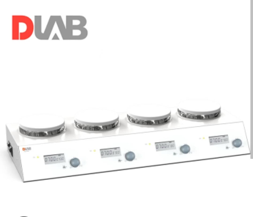 AGITATEUR MAGNETIQUE 4 POSTES PLAQUE EN ACIER INOX MS-M-S4