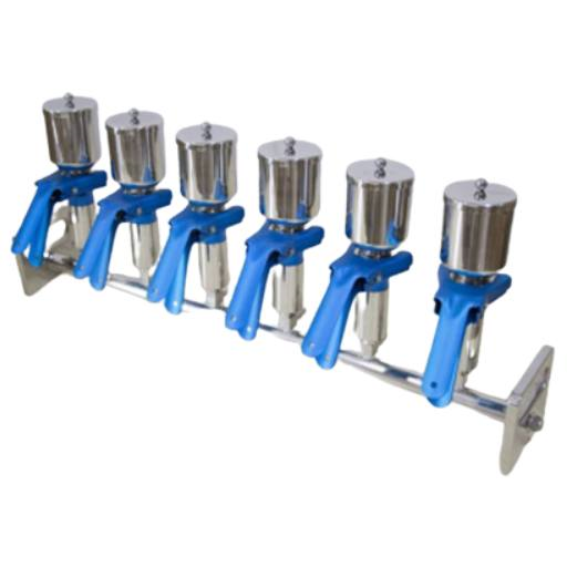 RAMPE DE FILTRATION a 6 POSTES EN INOX