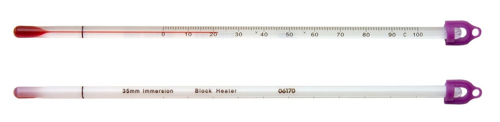 THERMOMETRES A DILATATION DE LIQUIDE POUR BLOCS SECS/INCUBATEURS