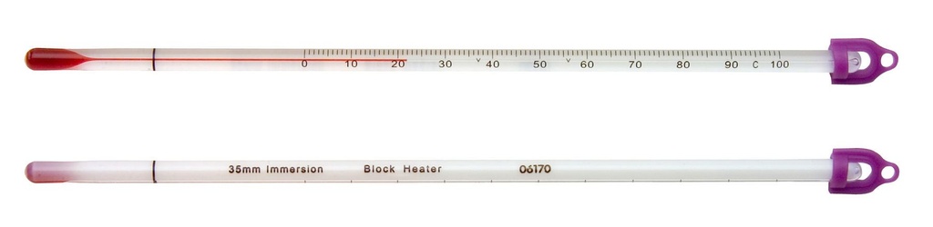 Thermomètres à dilatation de liquide pour blocs secs/incubateurs