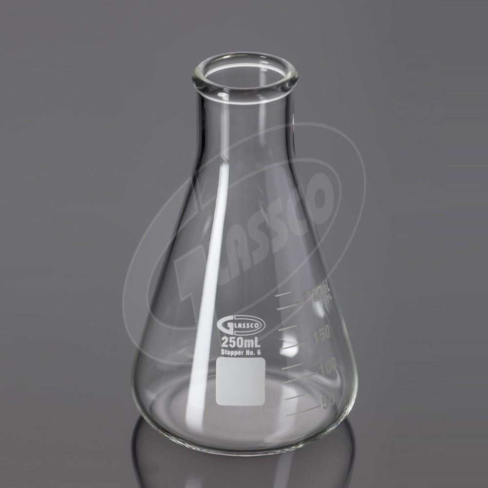 ERLENMEYER FLASK EN VERRE COL ETROIT