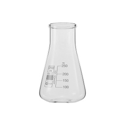 ERLENMEYER EN VERRE A COL LARGE