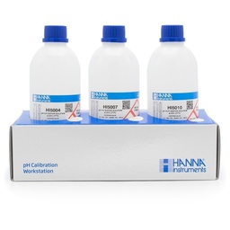[HI54710] Kit solutions tampons 4,01, 7,01, 10,01 pH, 500 mL de chaque