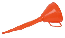 Entonnoir plastique bec flexible avec filtre et poignée