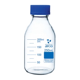 FLACON ISO EN VERRE CLAIR AVEC COL A VIS ARCO