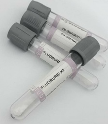 [1601] Tubes Fluorure de sodium / Oxalate, Sous vide - Vacutube